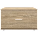 vidaXL Cabinet de tiroirs Chêne Sonoma Panneau d'aggloméré Moyen