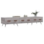 vidaXL Meuble TV sonoma gris 150x36x30 cm bois d'ingénierie