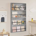 vidaXL Étagère à magazines 2 Pièces Gris Sonoma 80 x 12 x 70 cm