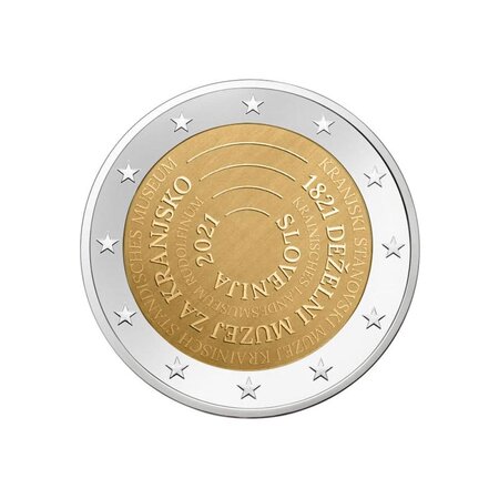 Monnaie 2 Euro commémorative  Slovénie - Millésime 2021 - Musée national slovène
