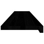 vidaXL Marches d'escalier 2 Pièces marron foncé 120x25x2 cm chêne massif