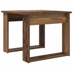 vidaXL Ensemble de tables basses 2 Pièces Bois ancien Bois d'ingénierie