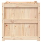 vidaXL Jardinière d'extérieur 60x60x60 cm bois de pin massif