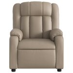 vidaXL Fauteuil inclinable Cappuccino Similicuir