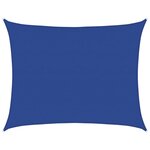 vidaXL Voile d'ombrage 160 g/m² rectangulaire bleu 6x7 m PEHD
