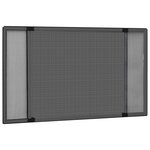 vidaXL Moustiquaire extensible pour fenêtres Anthracite (100-193)x75cm
