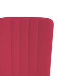 vidaXL Chaises à manger lot de 2 Rouge bordeaux Velours