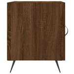 vidaXL Tables de chevet 2Pièces chêne marron 40x40x50cm bois d'ingénierie