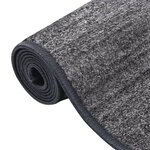 vidaXL Tapis de couloir antidérapant Anthracite 67x450 cm