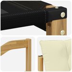 vidaXL Ensemble de canapés d'extérieur 8 pc Blanc et crème