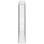 vidaXL Paniers à gabions arqués 12 Pièces 200x30x160/180 cm Fer galvanisé