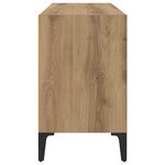 vidaXL Meuble TV Chêne artisanal Chêne artisanal Bois d'ingénierie Moyen