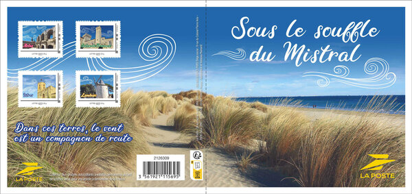 Collector 4 timbres - Sous le souffle du Mistral - Lettre Verte