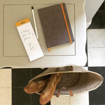 Bloc ORANGE N°8 7,4x21 80F agrafées 80g Q.5x5 RHODIA