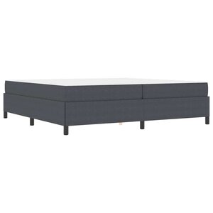 vidaXL Cadre de lit Gris foncé 200 x 200 cm Tissu en velours côtelé