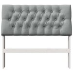 vidaXL Tête de lit capitonnée Gris clair 100 cm Pin massif