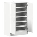 vidaXL Armoire à chaussures Blanc 60x35x92 cm Bois d’ingénierie