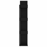 vidaXL Bibliothèque Noir 86x25 5x140 cm Bois d’ingénierie