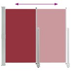 vidaXL Auvent latéral rétractable de patio 160x300 cm Rouge