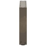 vidaXL Pieds de table basse en U  2 pièces  acier naturel  40 x (30-31) cm