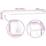 vidaXL Auvent Rétractable Blanc 600 ×300 cm tissu