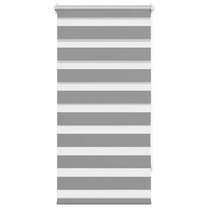 vidaXL Store vénitien zébré 60 9 x 120 cm  largeur du tissu 56 7 cm  gris