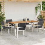 vidaXL Ensemble de salle à manger pour jardin 7 Pièces