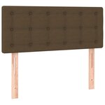 vidaXL Sommier à lattes de lit avec matelas Marron foncé 100x200 cm