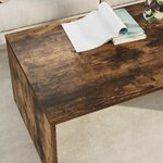 vidaXL Table basse Chêne fumé 95 x 50 x 34 cm Bois d'ingénierie