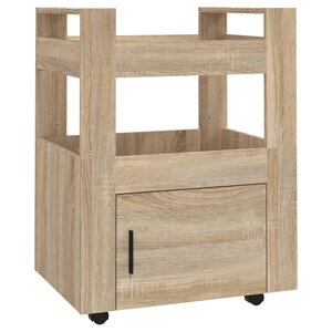 vidaXL Chariot de cuisine Chêne sonoma 60x45x80 cm Bois d'ingénierie