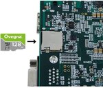 Carte mémoire Ovegna MicroSDXC UHS-I Ultra, Vitesse de Lecture Allant Jusqu'à 100MB/S, Classe 10, U1, avec Adaptateur et boitier (128 Go)