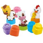 CLEMENTONI Clemmy - Animaux de la ferme - Cubes souples