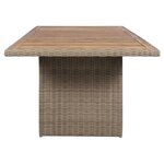 vidaXL Ensemble à manger d'extérieur avec coussins 9Pièces Résine tressée