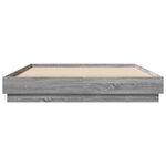 vidaXL Cadre de lit sonoma gris 140x200 cm bois d'ingénierie