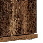 vidaXL Cabinet à Chaussures Bois Ancien 80x39x180 cm Bois d'Ingénierie