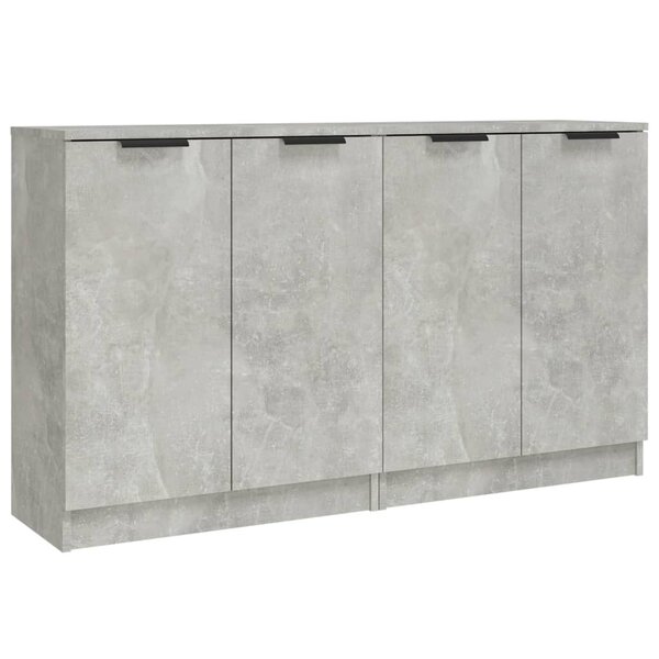 vidaXL Buffets 2 Pièces Gris béton 60x30x70 cm Bois d'ingénierie