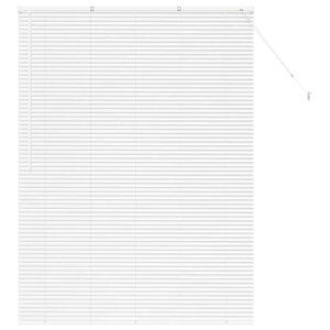 vidaXL Stores vénitiens Blanc 175 x 135 cm Aluminium