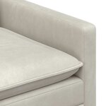 vidaXL Canapé Crème 196 x 81 x 87 5 cm Velours