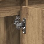 vidaXL Meuble sous évier Chêne artisanal 91x35x60 cm Bois d'ingénierie