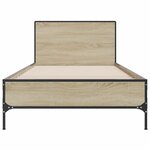 vidaXL Cadre de lit sans matelas chêne sonoma 90x190 cm