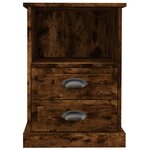 vidaXL Tables de chevet 2 Pièces chêne fumé 43x36x60 cm