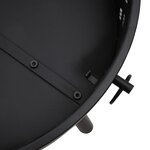 vidaXL Foyer avec tisonnier 58 cm XXL acier