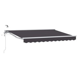 vidaXL Auvent rétractable électrique Anthracite et blanc 3 x 2 m