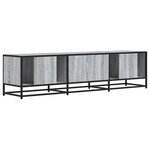 vidaXL Meuble TV sonoma gris 160x35x41 cm bois d'ingénierie et métal