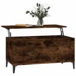 vidaXL Table basse Chêne fumé 90x44 5x45 cm Bois d'ingénierie