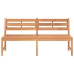 vidaXL Banc de jardin 180 cm bois de teck solide