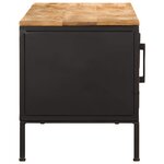 vidaXL Meuble TV 110x35x40 cm bois massif de manguier brut