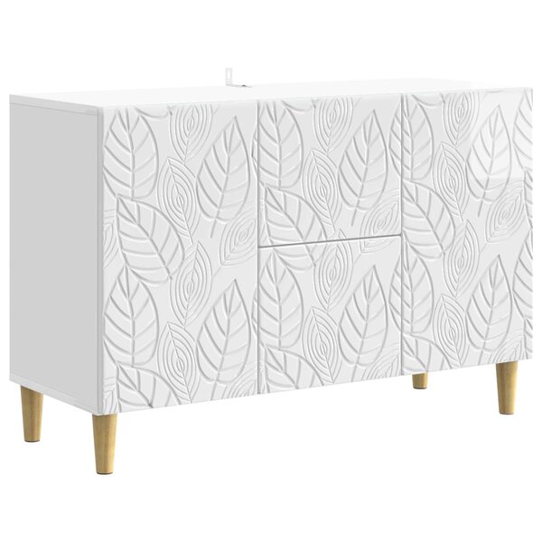vidaXL Buffet Blanc brillant 89 x 34 5 x 60 cm Bois d'ingénierie