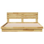 vidaXL Cadre de lit avec tête de lit sans matelas 180 x 200 cm