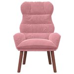 vidaXL fauteuil Rose 69 x 74 x 93 cm Velours